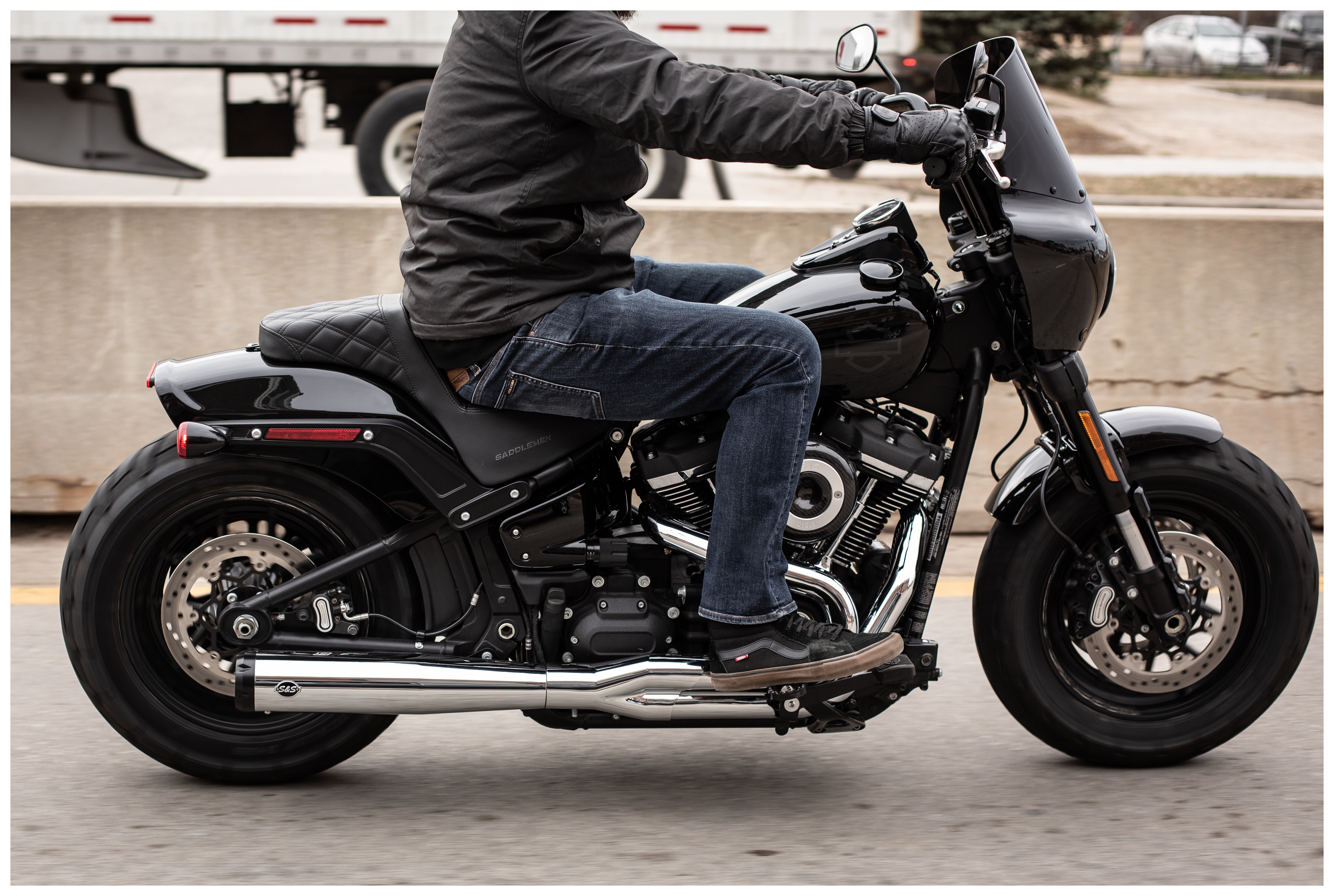 FortNine S&S Cycle SuperStreet 2-Into-1 Exhaust For Harley