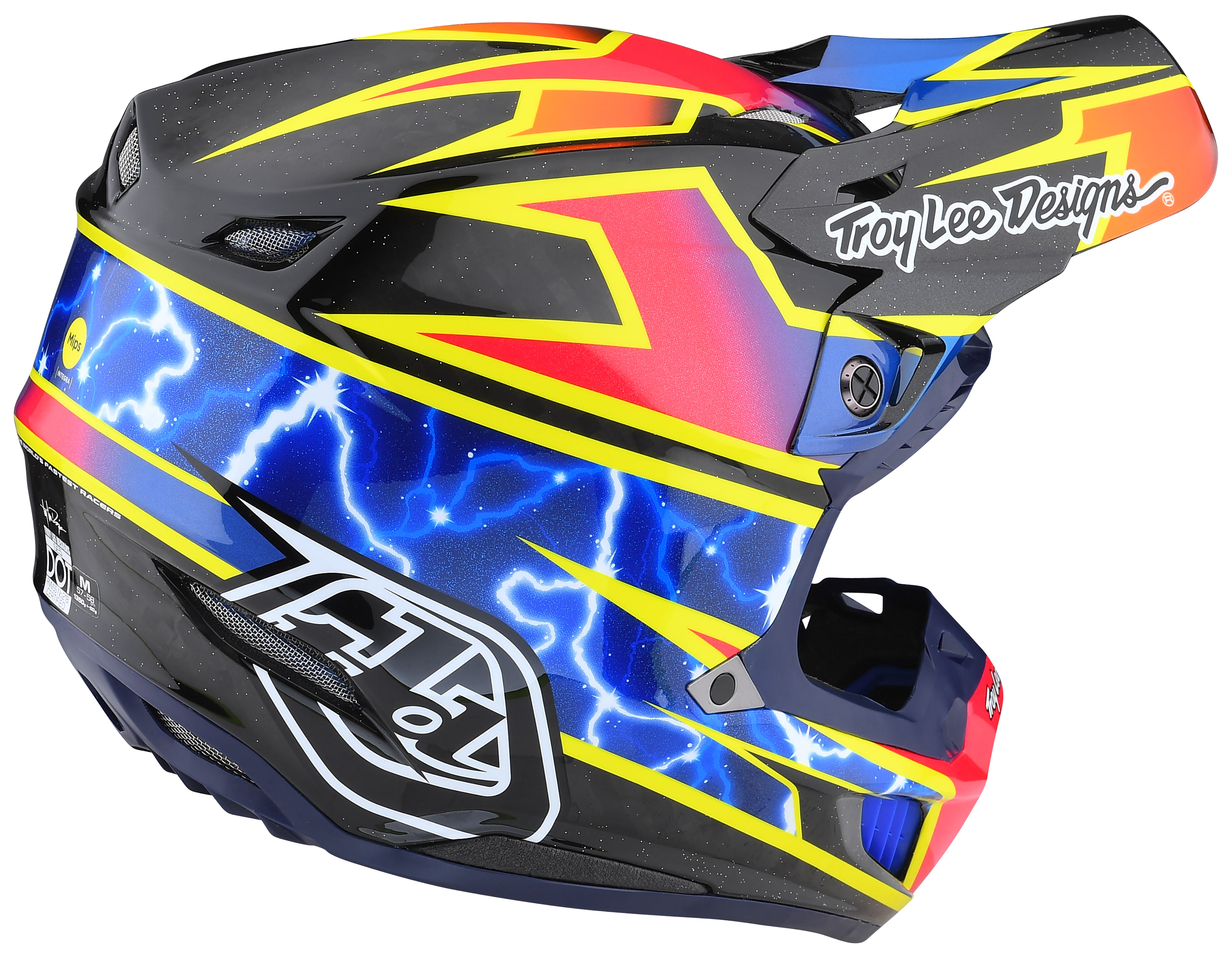FortNine Troy Lee SE5 Carbon Lightning Helmet (SM)