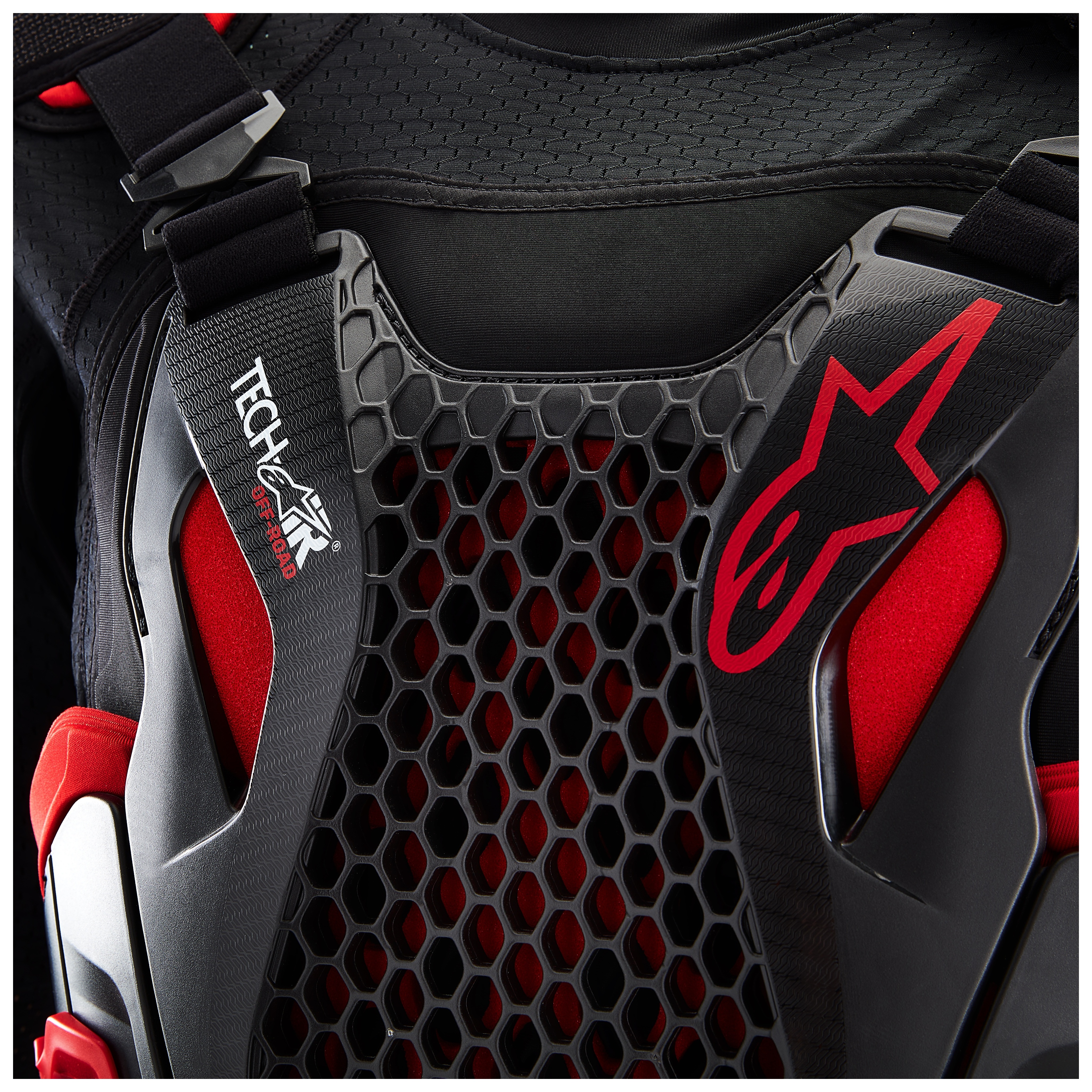 FortNine Alpinestars Tech-Air Off-Road Airbag System Black/Red / XL [Blemished - Very Good]
