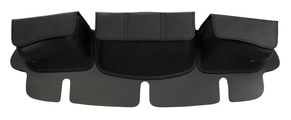 FortNine HogWorkz Triple Pocket Windshield Fairing Pouch For Harley Touring