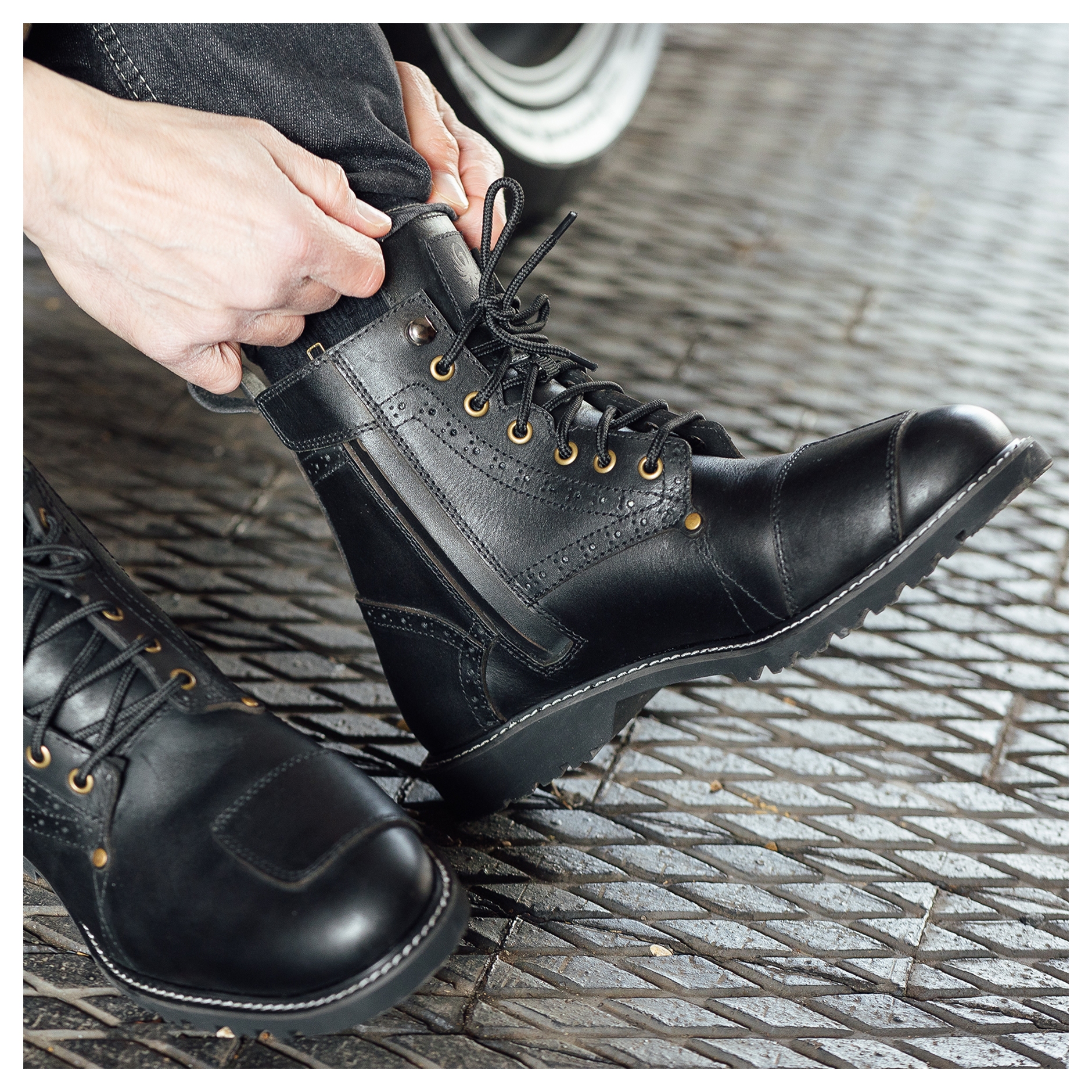 FortNine Merlin Derby Brogue D3O WP Boots