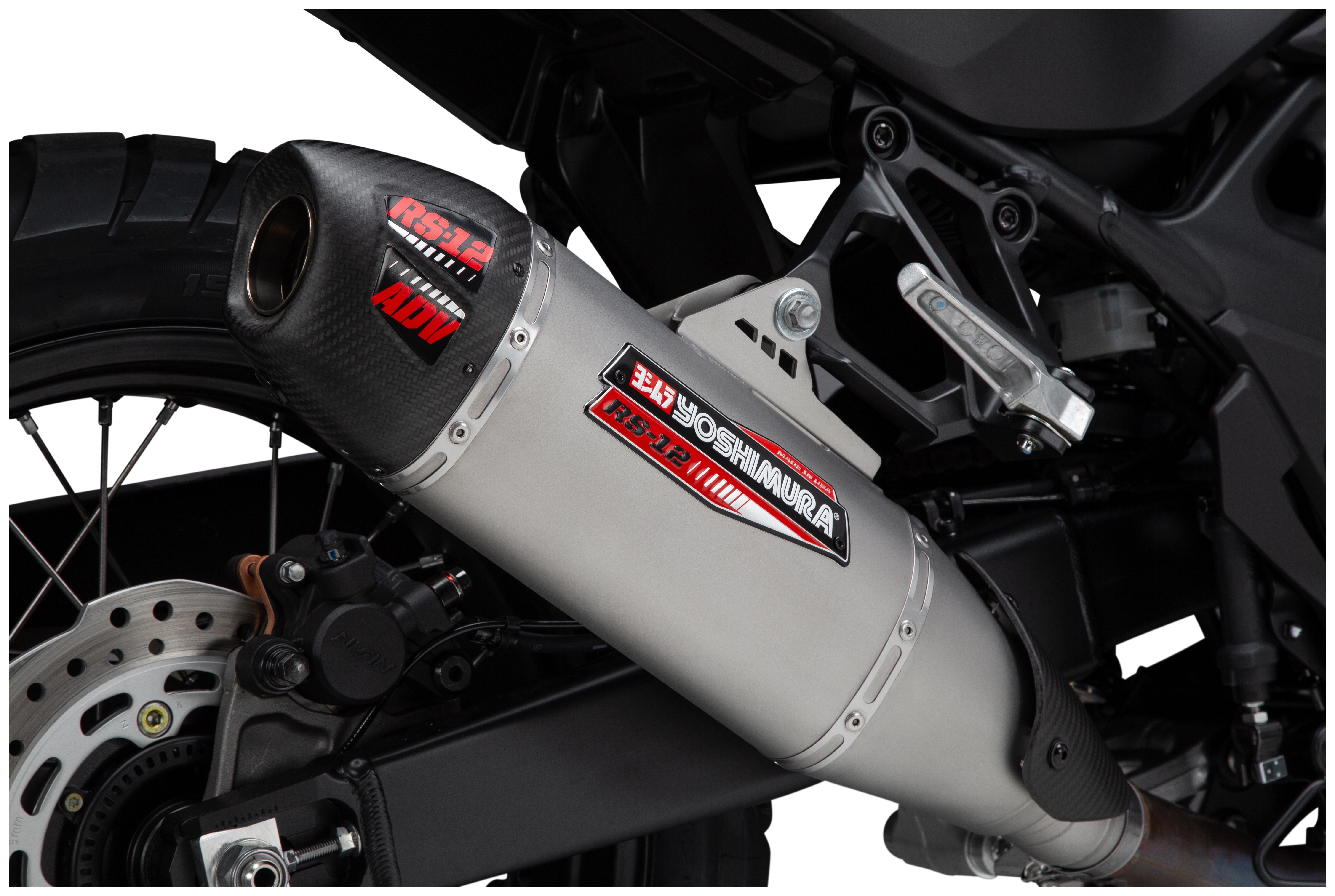 FortNine Yoshimura RS-12 ADV Series Slip-On Exhaust Honda Transalp 2024-2025