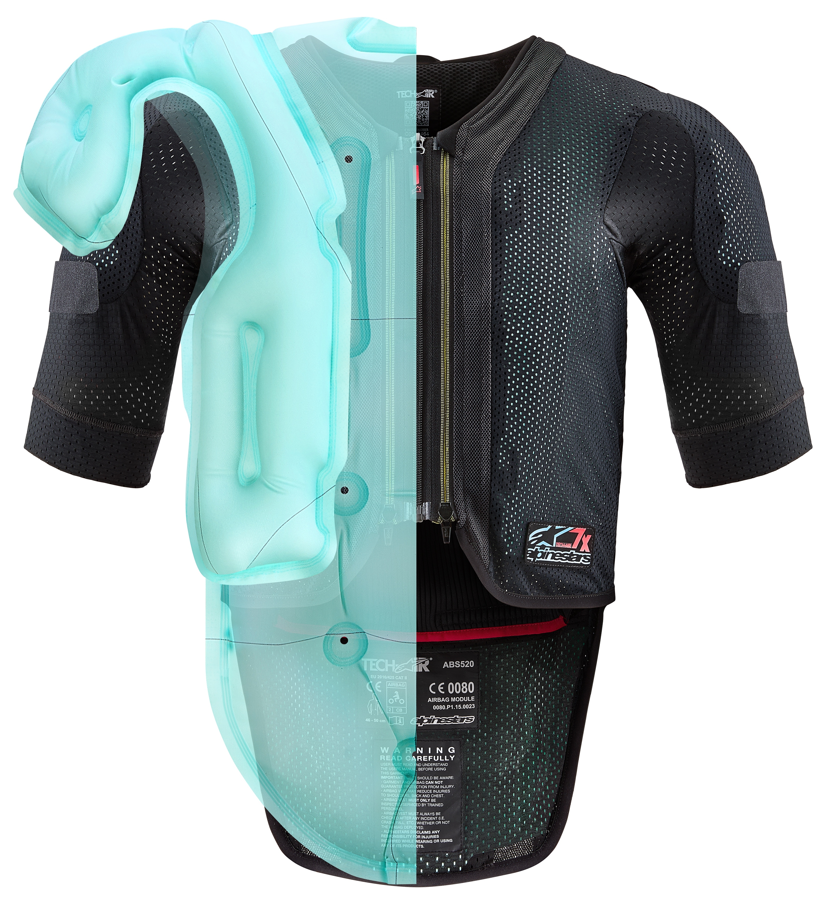 FortNine Alpinestars Tech-Air 7X Airbag System Black/Red / XS [Open Box]