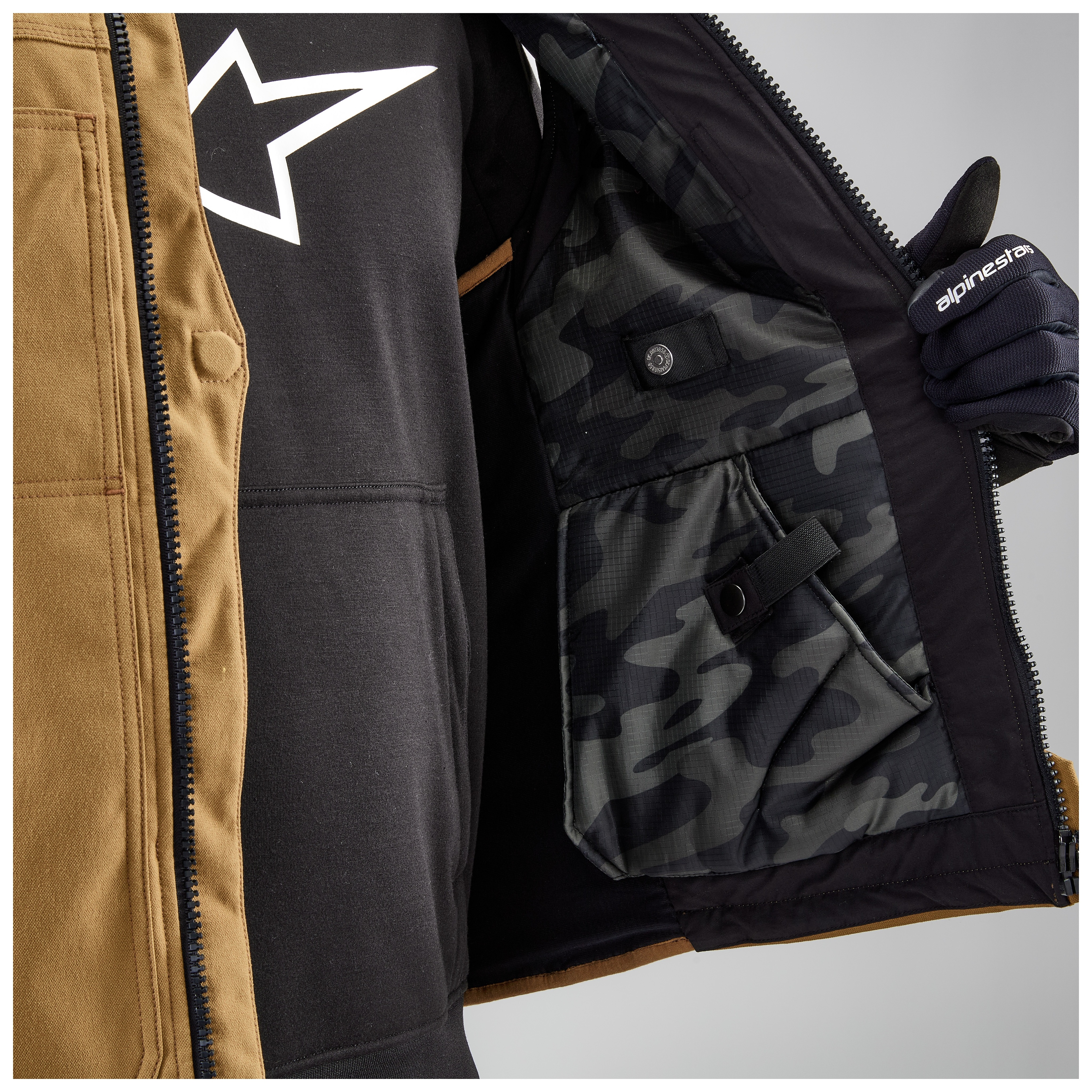 FortNine Alpinestars Tech-Air 3 Canvas Vest Airbag System Tan / XL [Open Box]