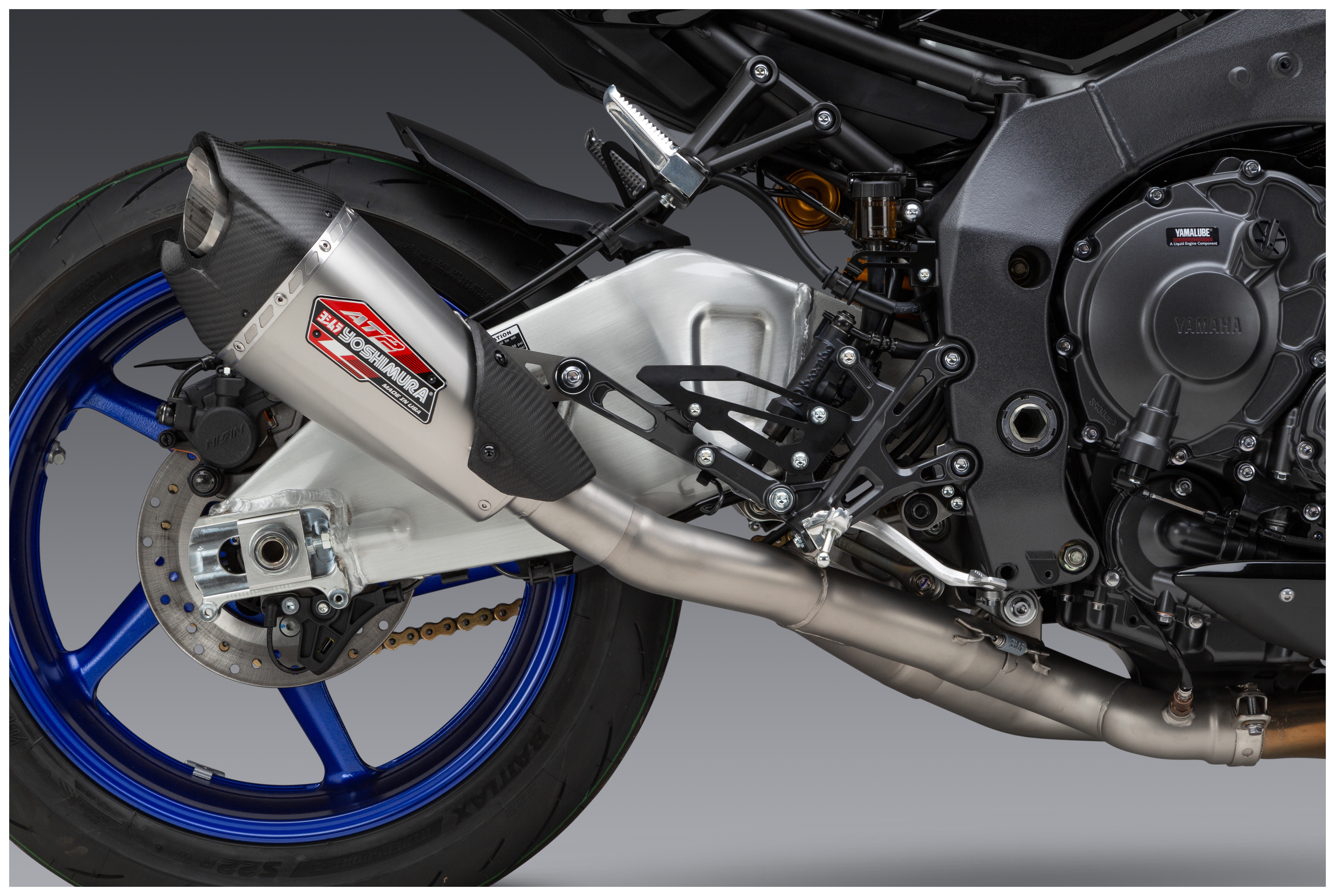 FortNine Yoshimura AT2 3/4 Race Slip-On Exhaust Yamaha MT-10 / SP 2022-2025