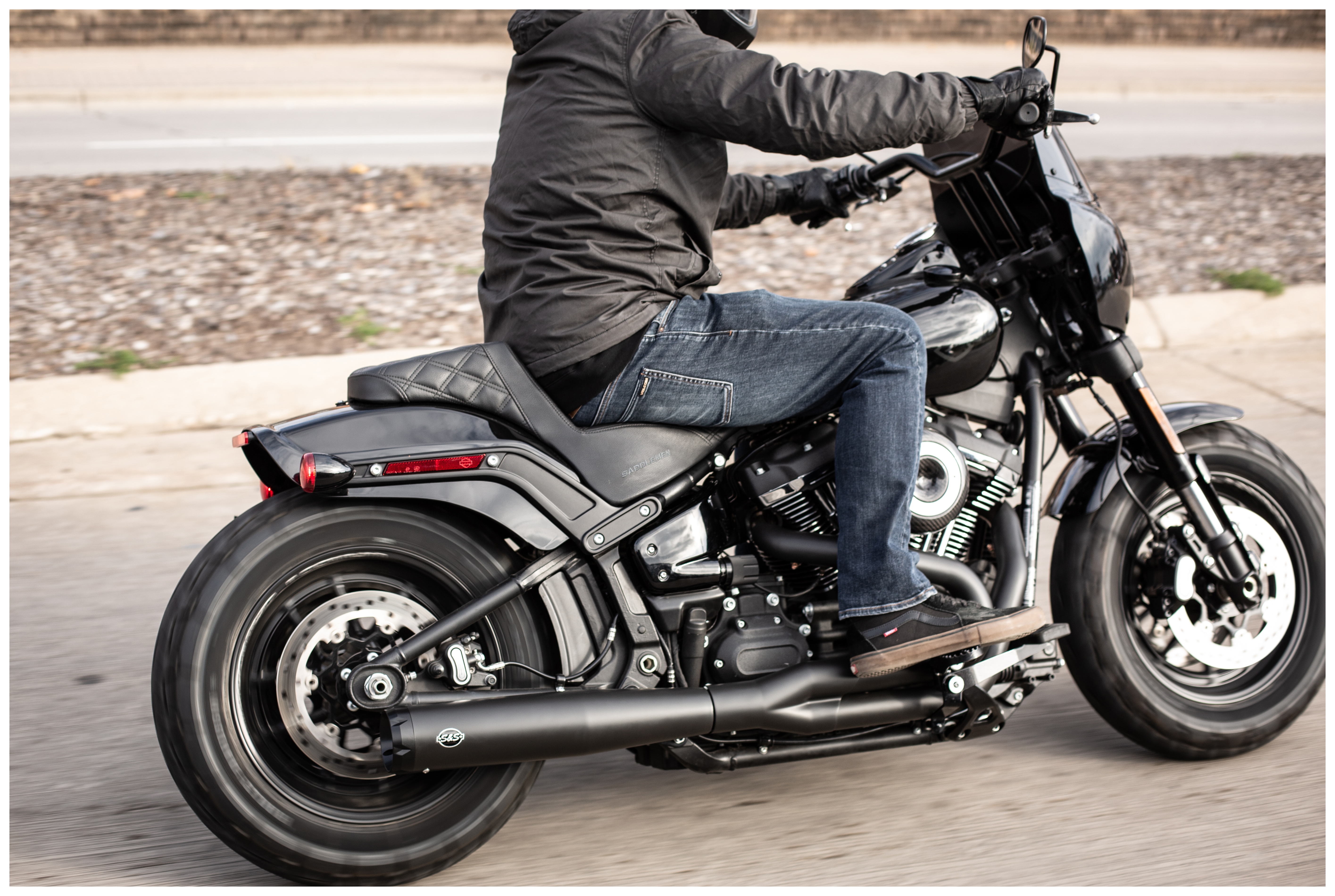 FortNine S&S Cycle SuperStreet 2-Into-1 Exhaust For Harley