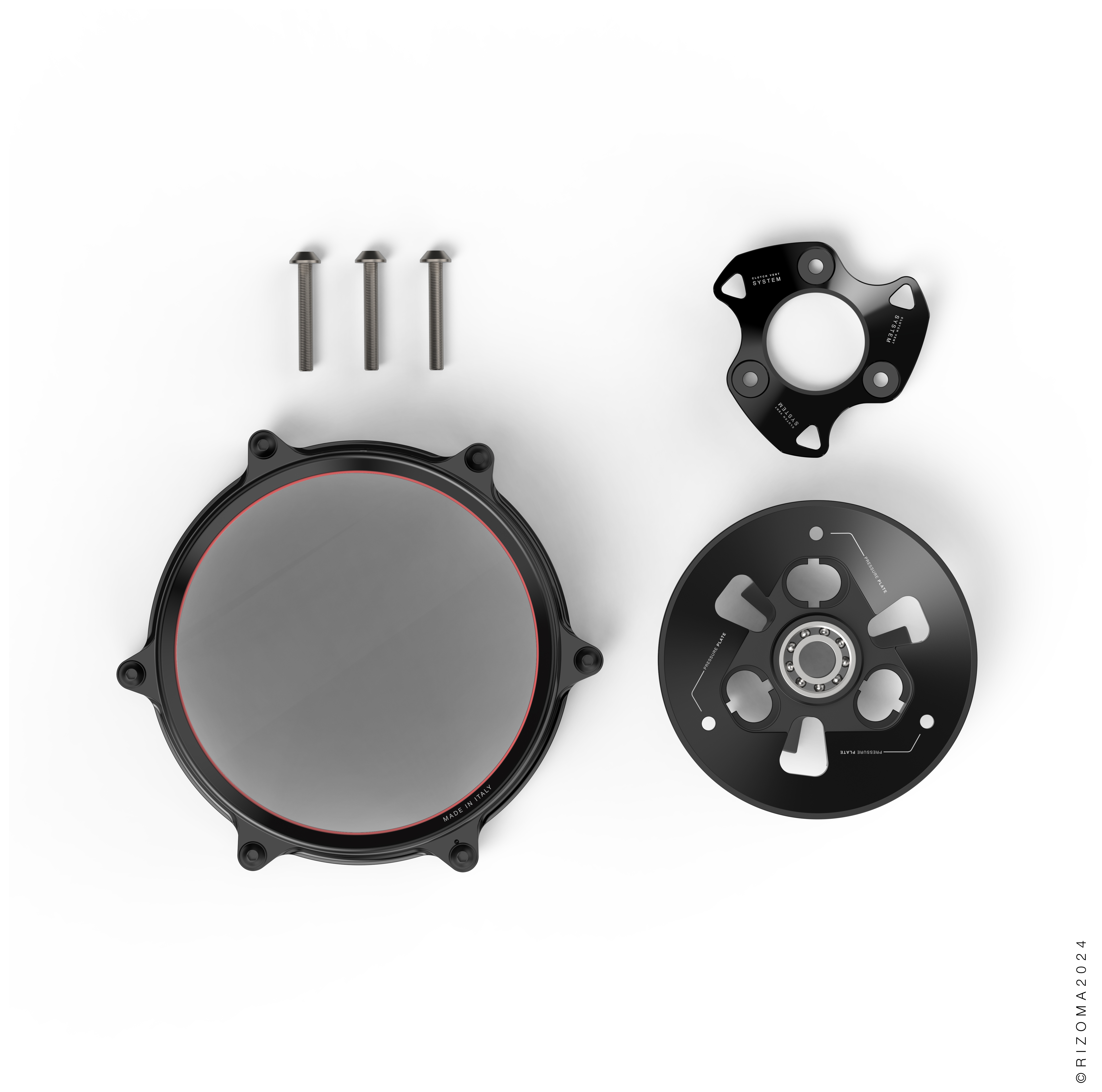 FortNine Rizoma Transparent Clutch Cover Ducati