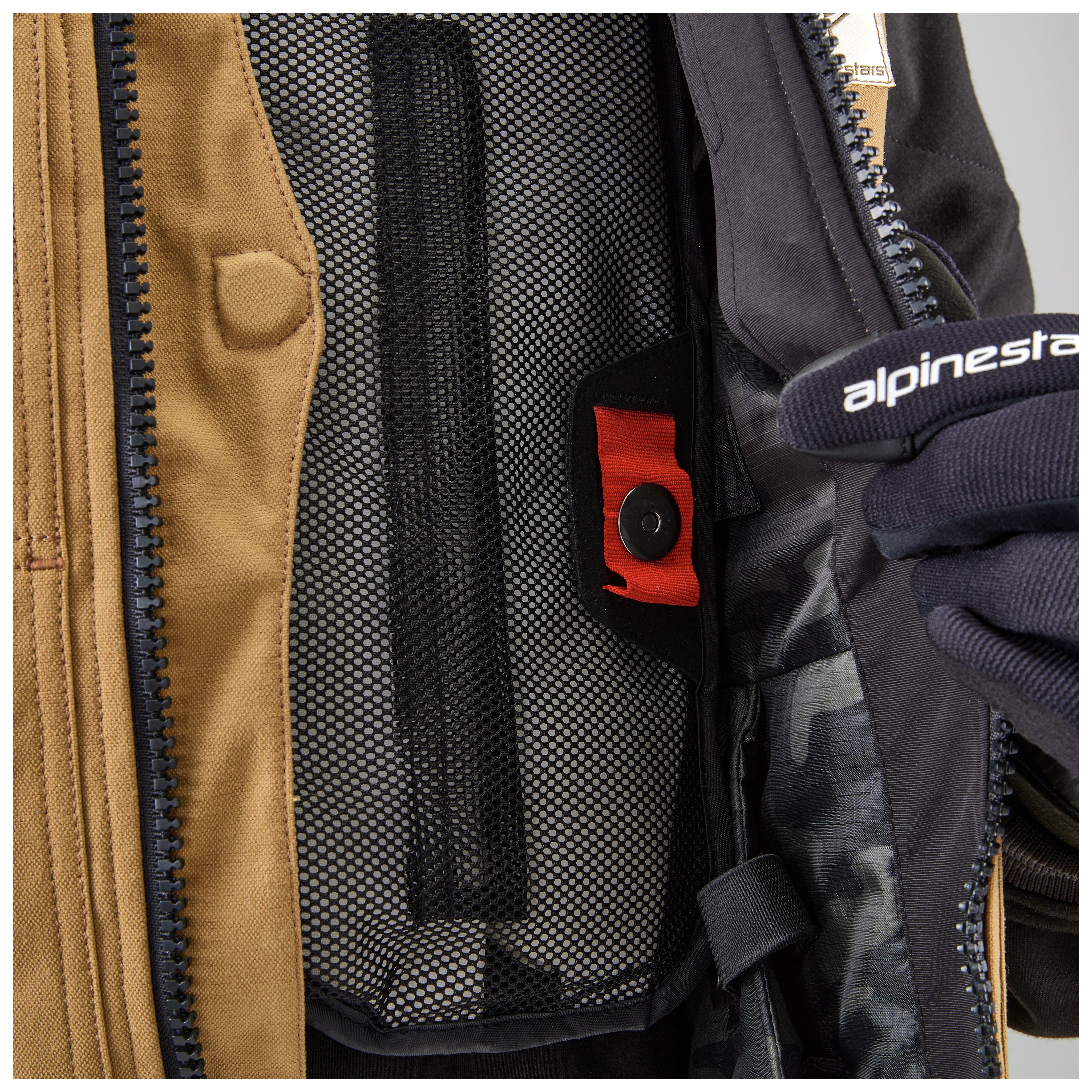 FortNine Alpinestars Tech-Air 3 Canvas Vest Airbag System Tan / XL [Open Box]
