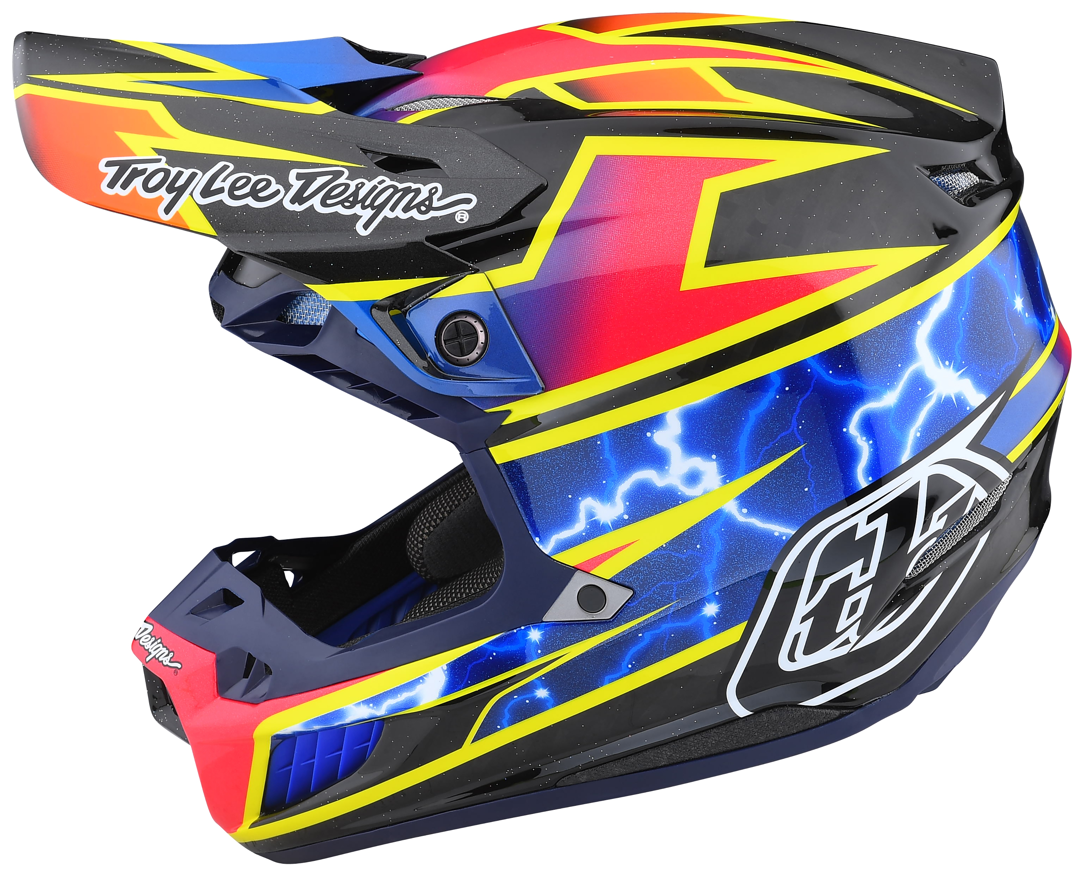 FortNine Troy Lee SE5 Carbon Lightning Helmet (SM)