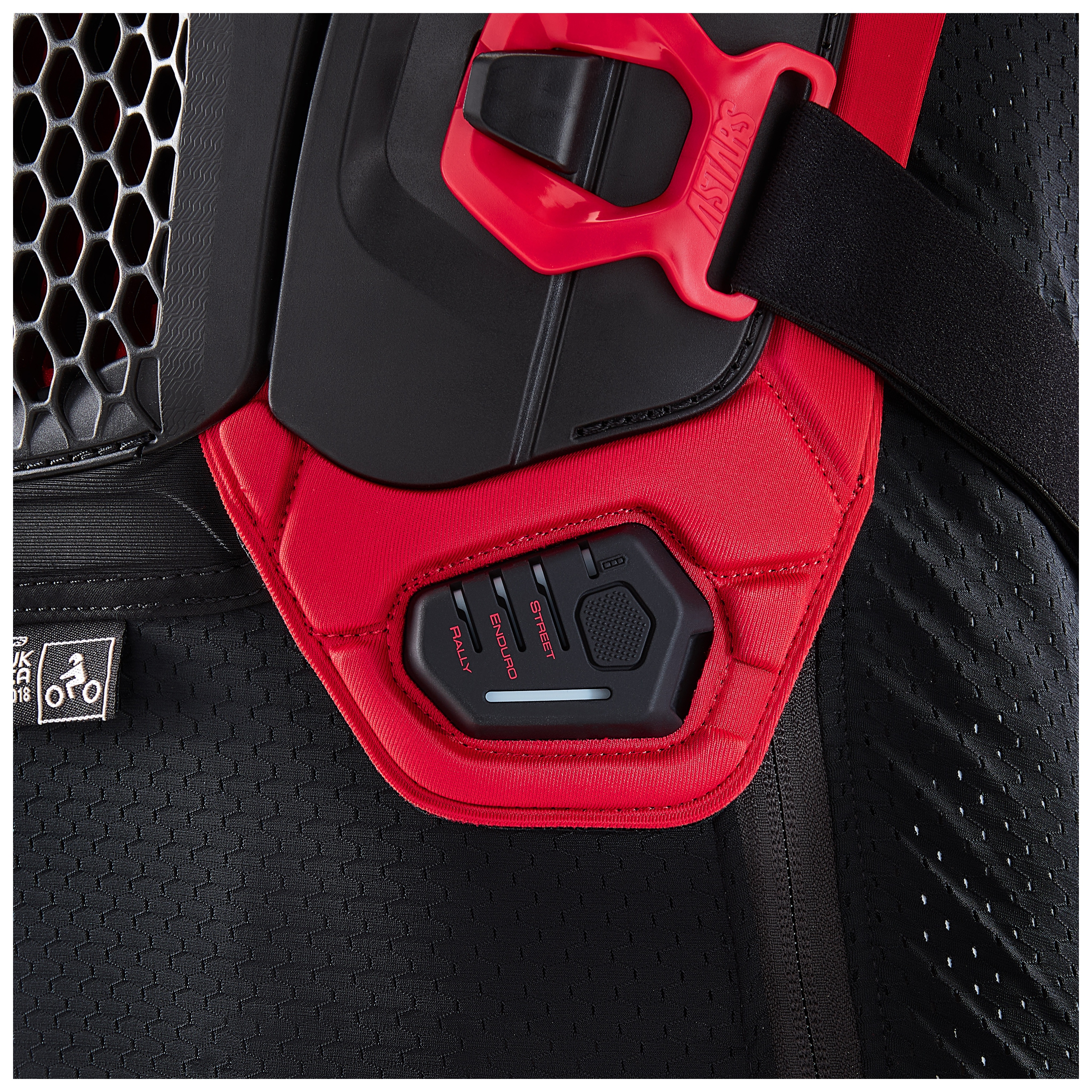 FortNine Alpinestars Tech-Air Off-Road Airbag System Black/Red / XL [Blemished - Very Good]
