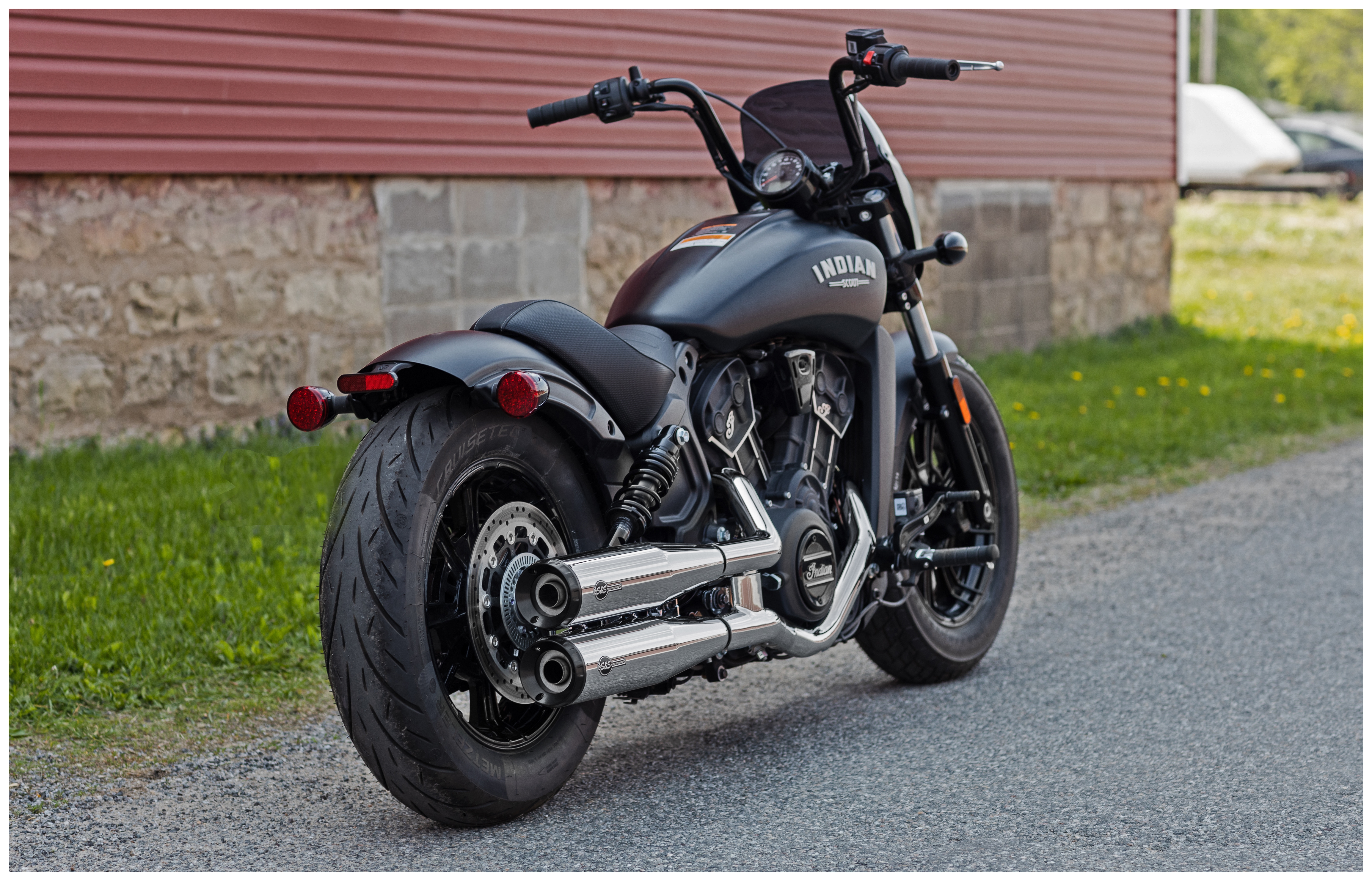 FortNine S&S Cycle Grand National Slip-On Race Mufflers For Indian Scout 2019-2024