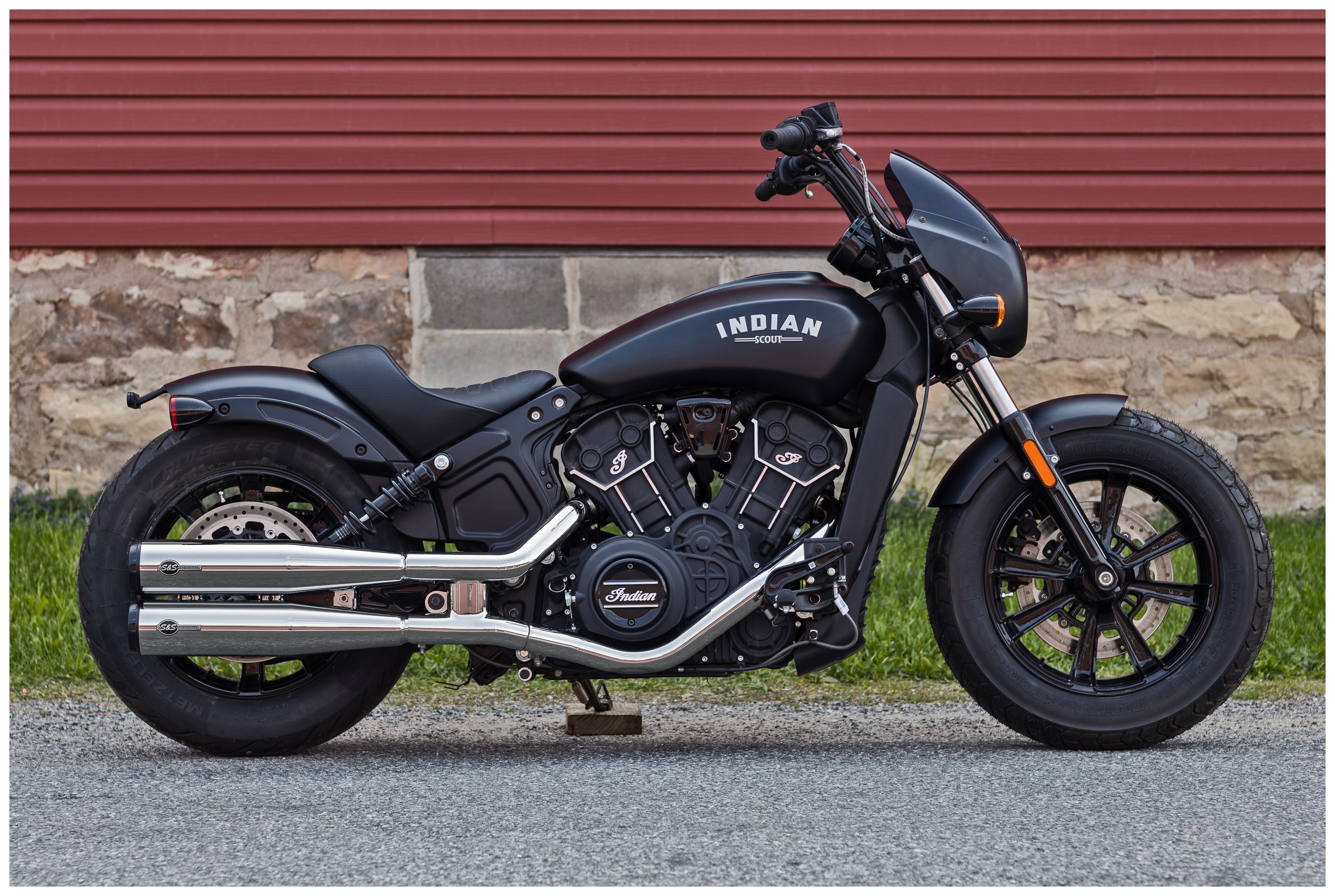 FortNine S&S Cycle Grand National Slip-On Mufflers For Indian Scout 2019-2024