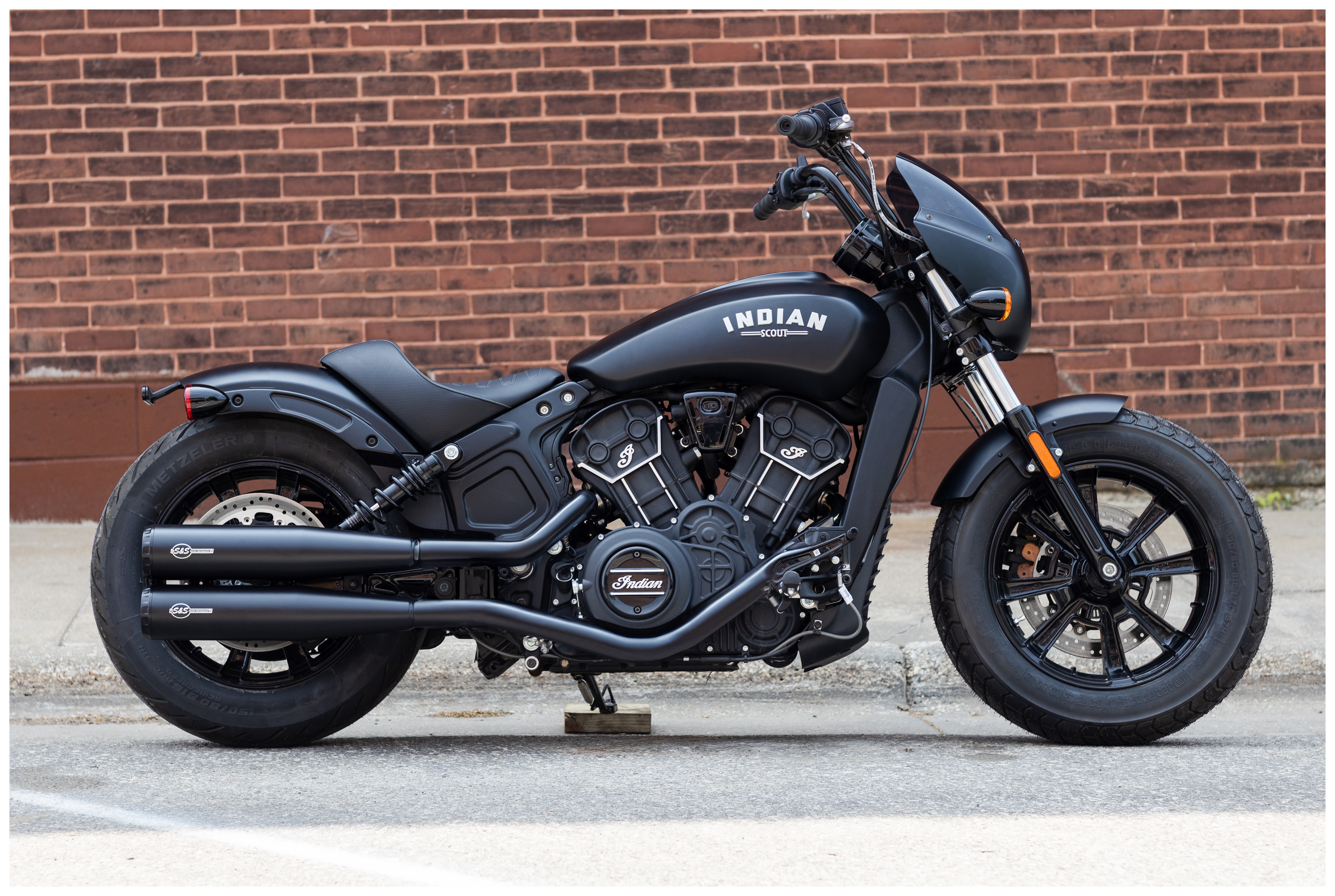 FortNine S&S Cycle Grand National Slip-On Mufflers For Indian Scout 2019-2024