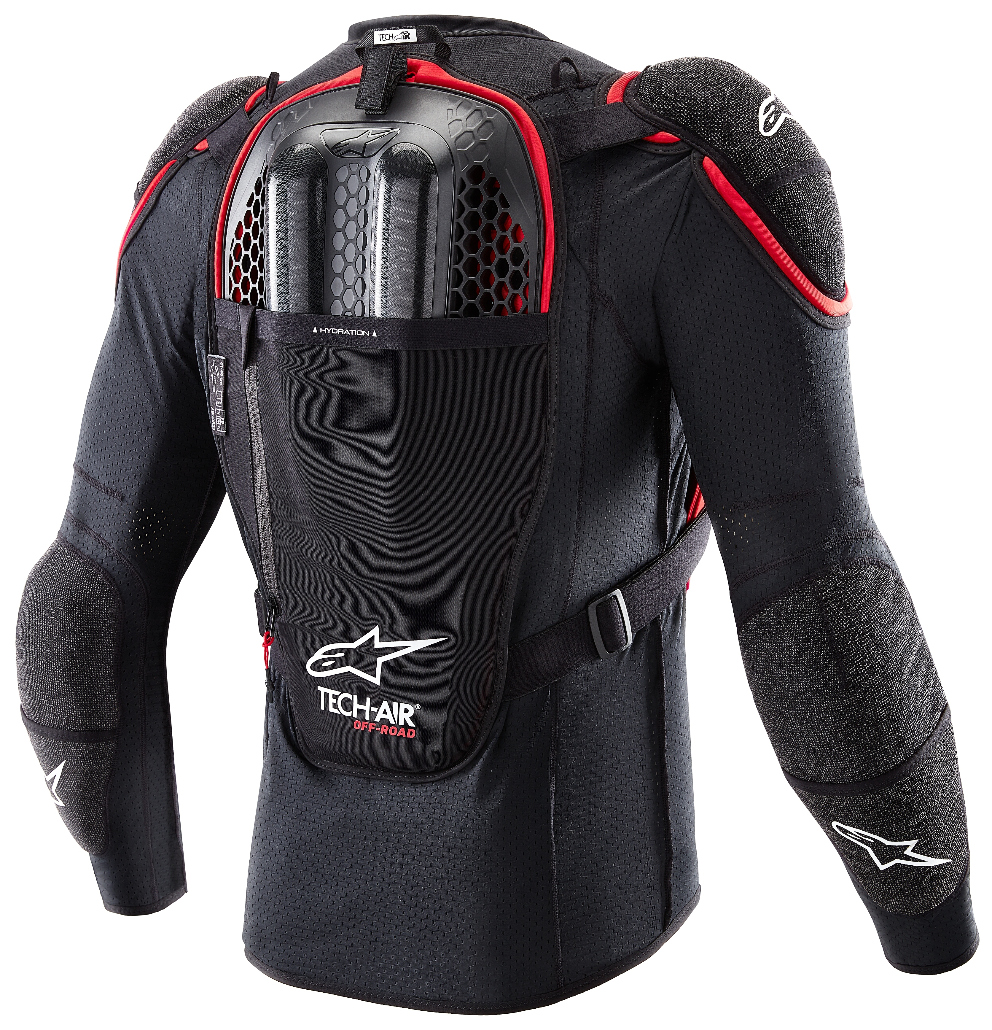 FortNine Alpinestars Tech-Air Off-Road Airbag System Black/Red / SM [Open Box]