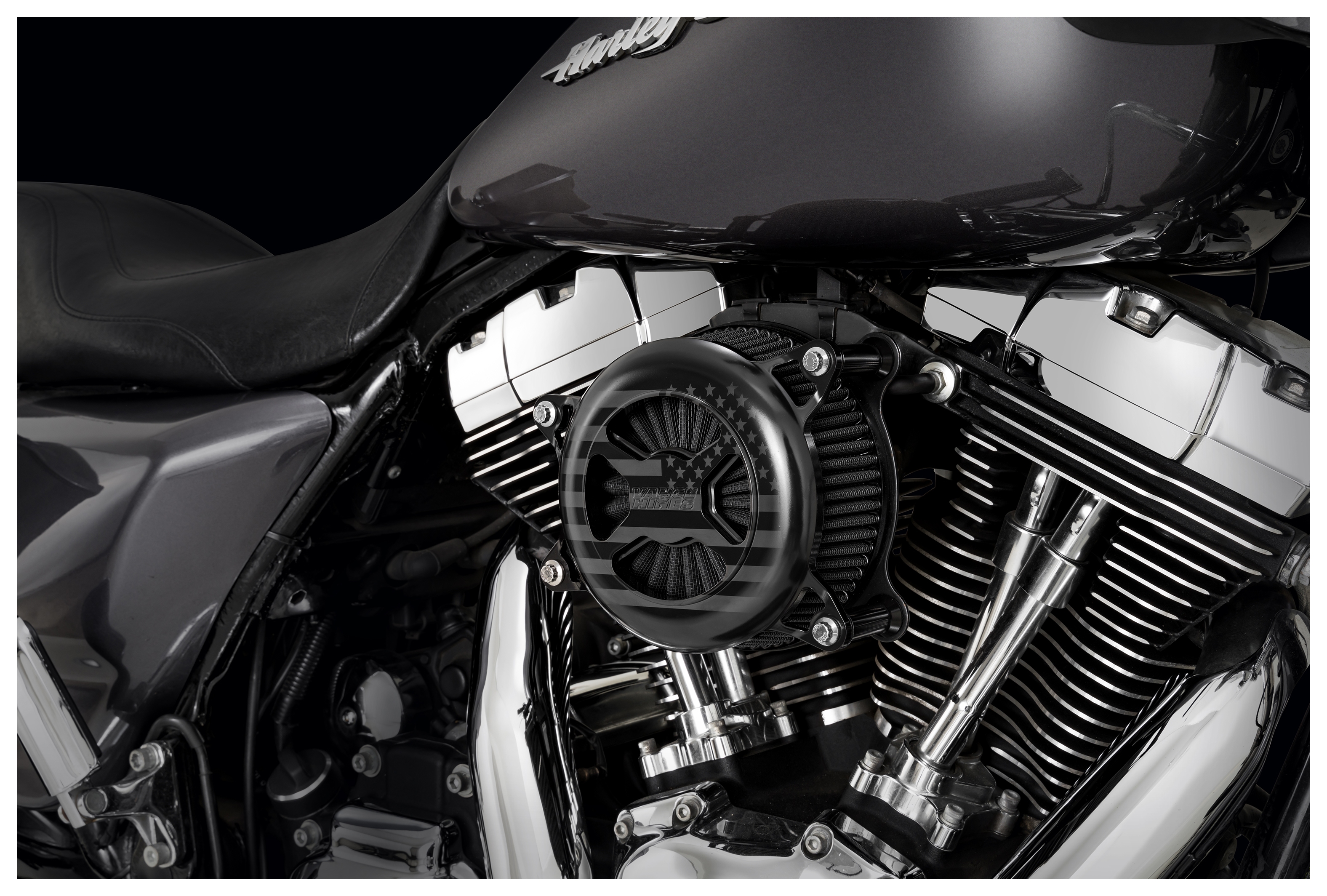 FortNine Vance & Hines VO2 America Limited Edition Air Cleaner For Harley Twin Cam 2008-2017