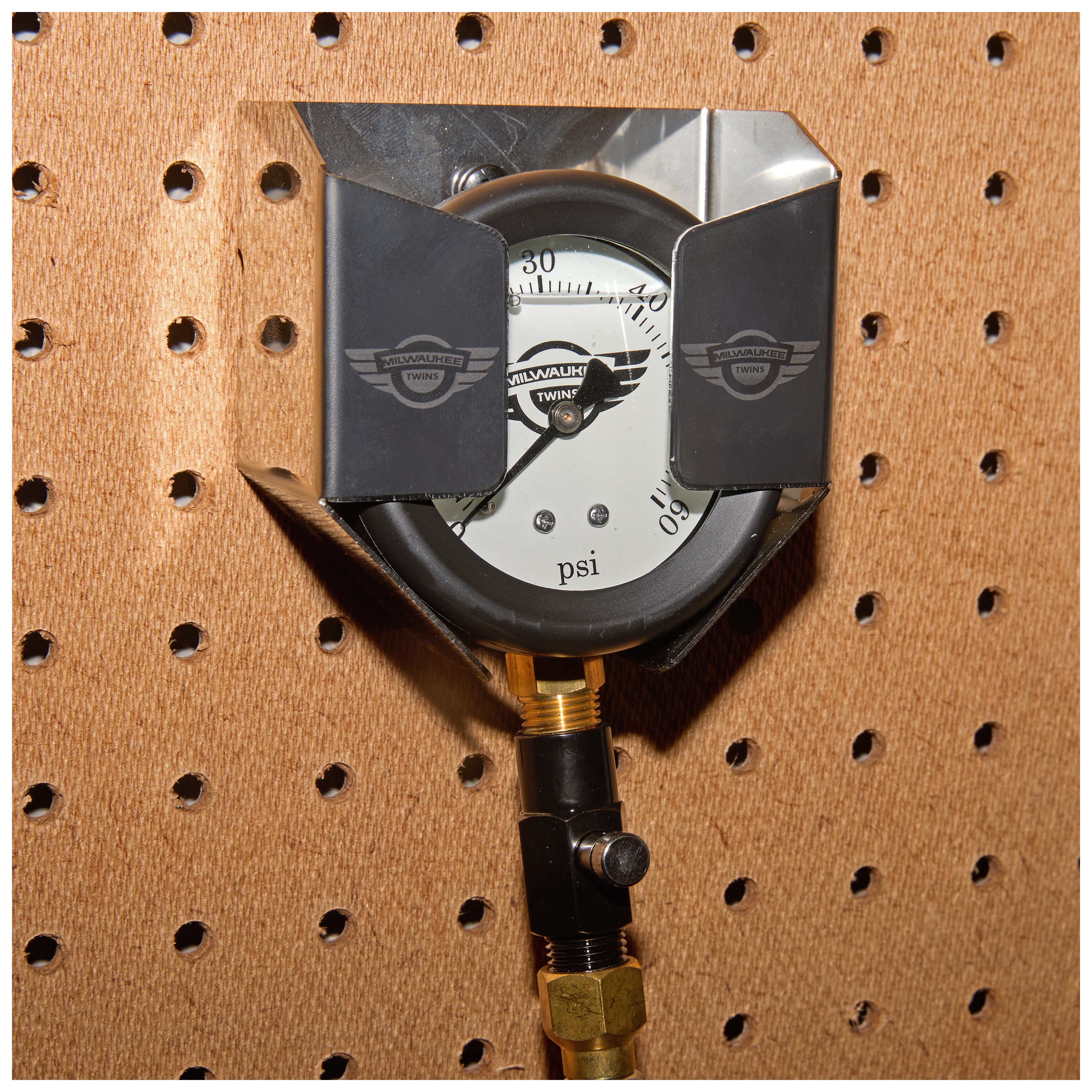 FortNine Milwaukee Twins Liquid Filled Tire Pressure Gauge