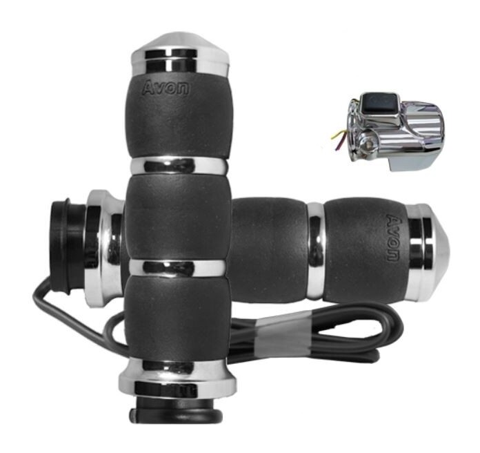 FortNine Avon Velvet Air Heated Grips For Harley Road Glide 2015-2024