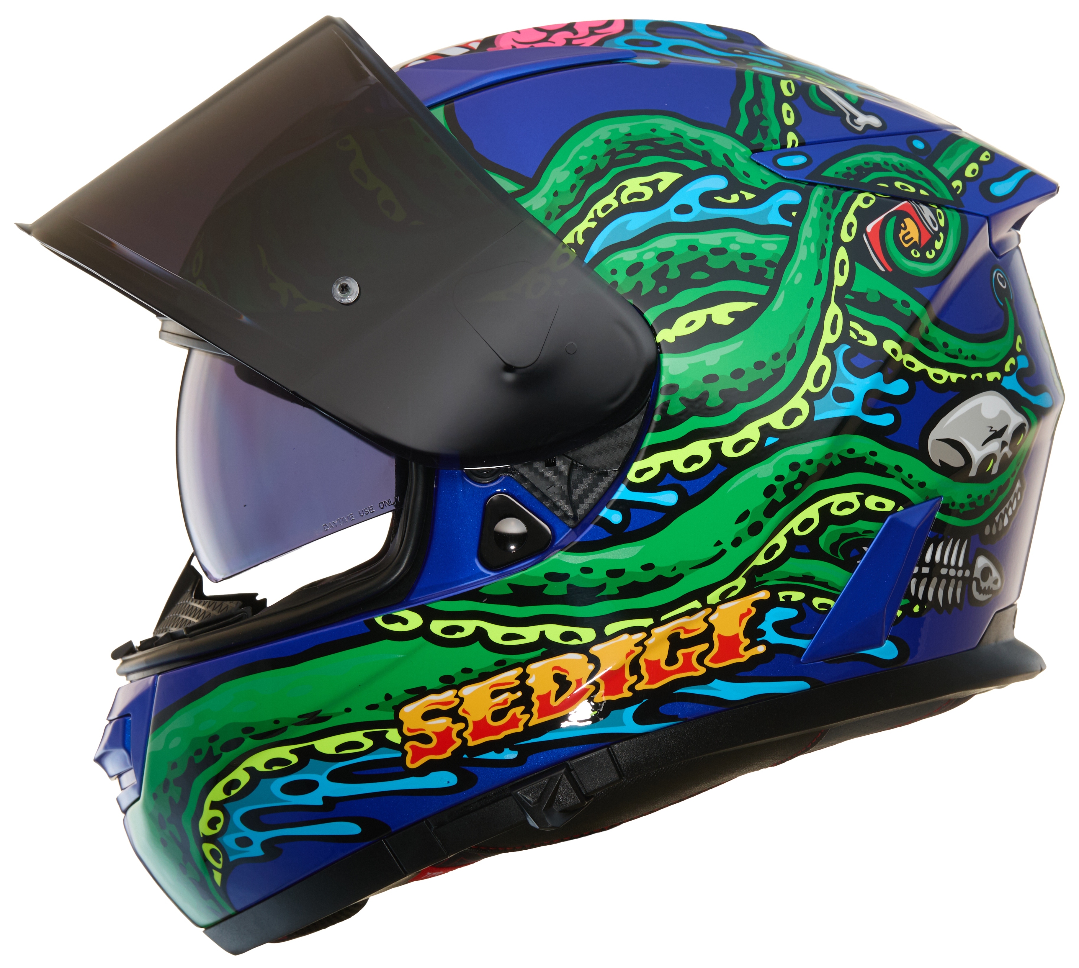 FortNine Sedici Strada 3 Squidly Helmet Blue/Green / XL [Open Box]