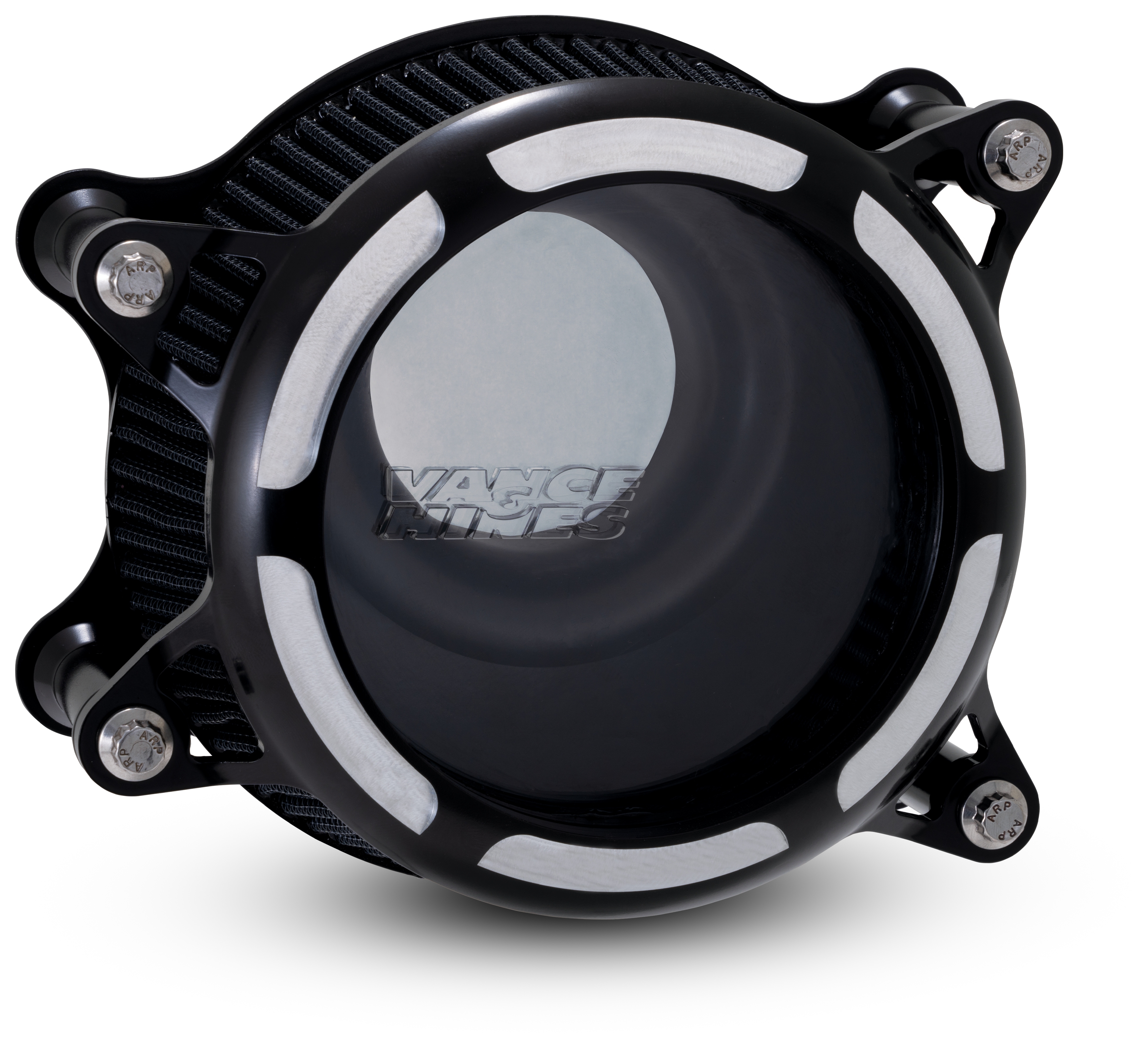 FortNine Vance & Hines VO2 Insight Air Cleaner For Harley Dyna / Touring / Softail 1999-2017 Black/Silver [Open Box]