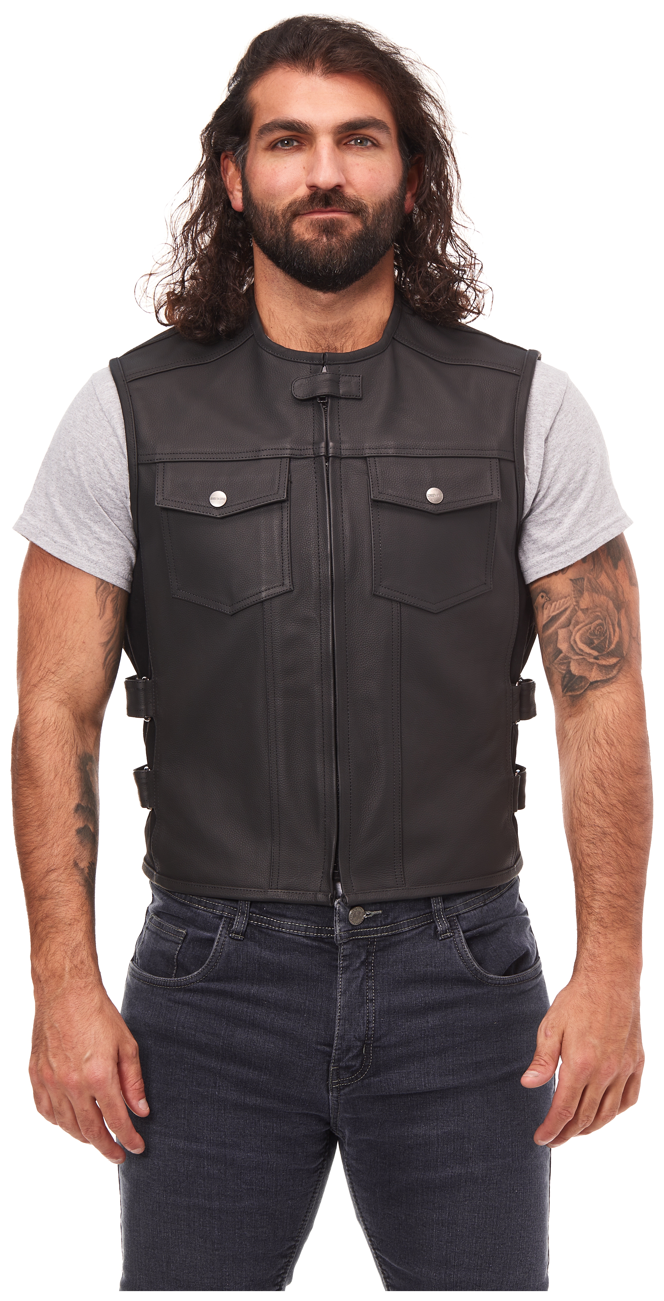 FortNine Street & Steel Brawler Leather Vest