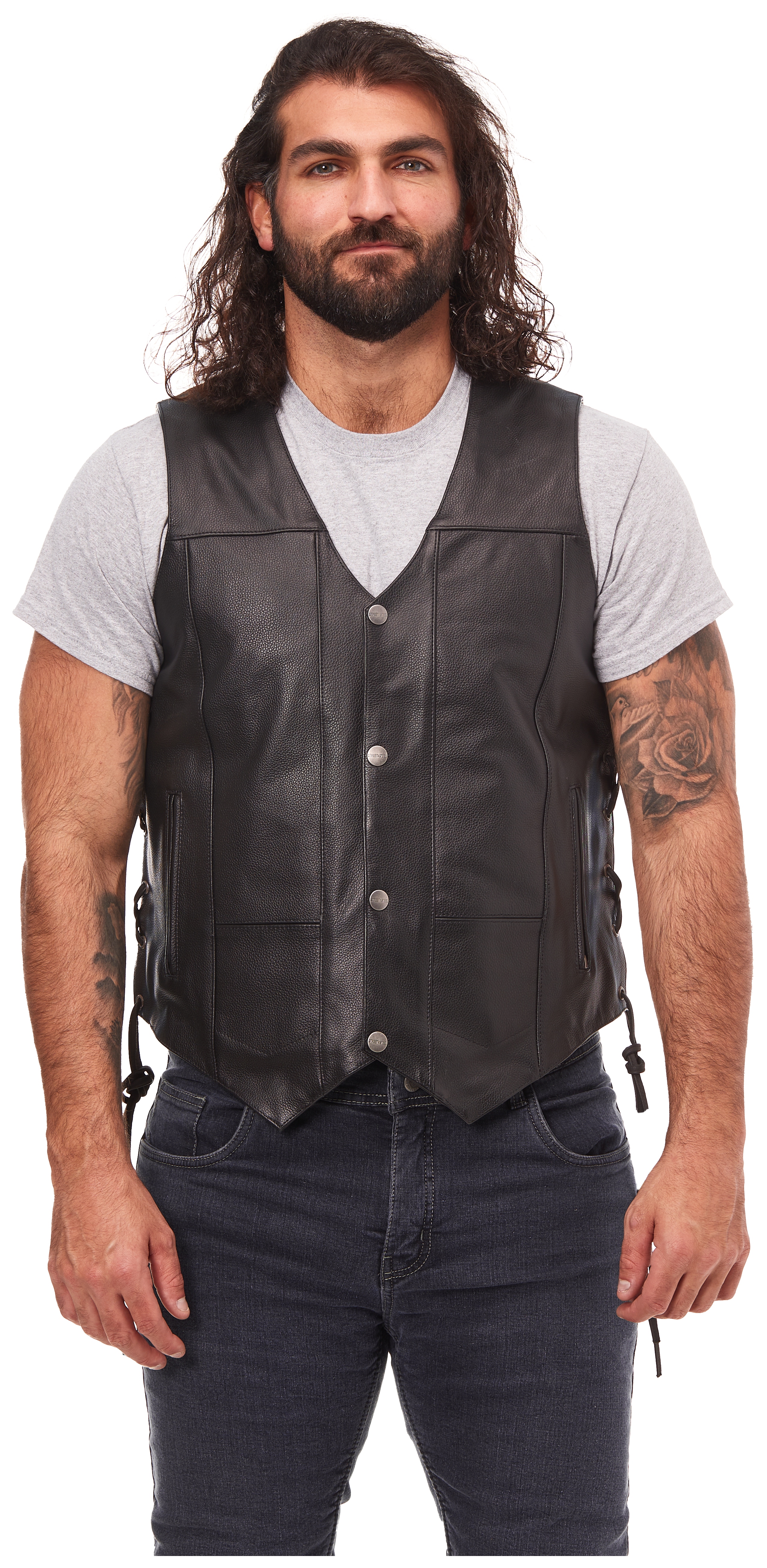 FortNine Street & Steel 2nd Amendment 2 Leather Vest