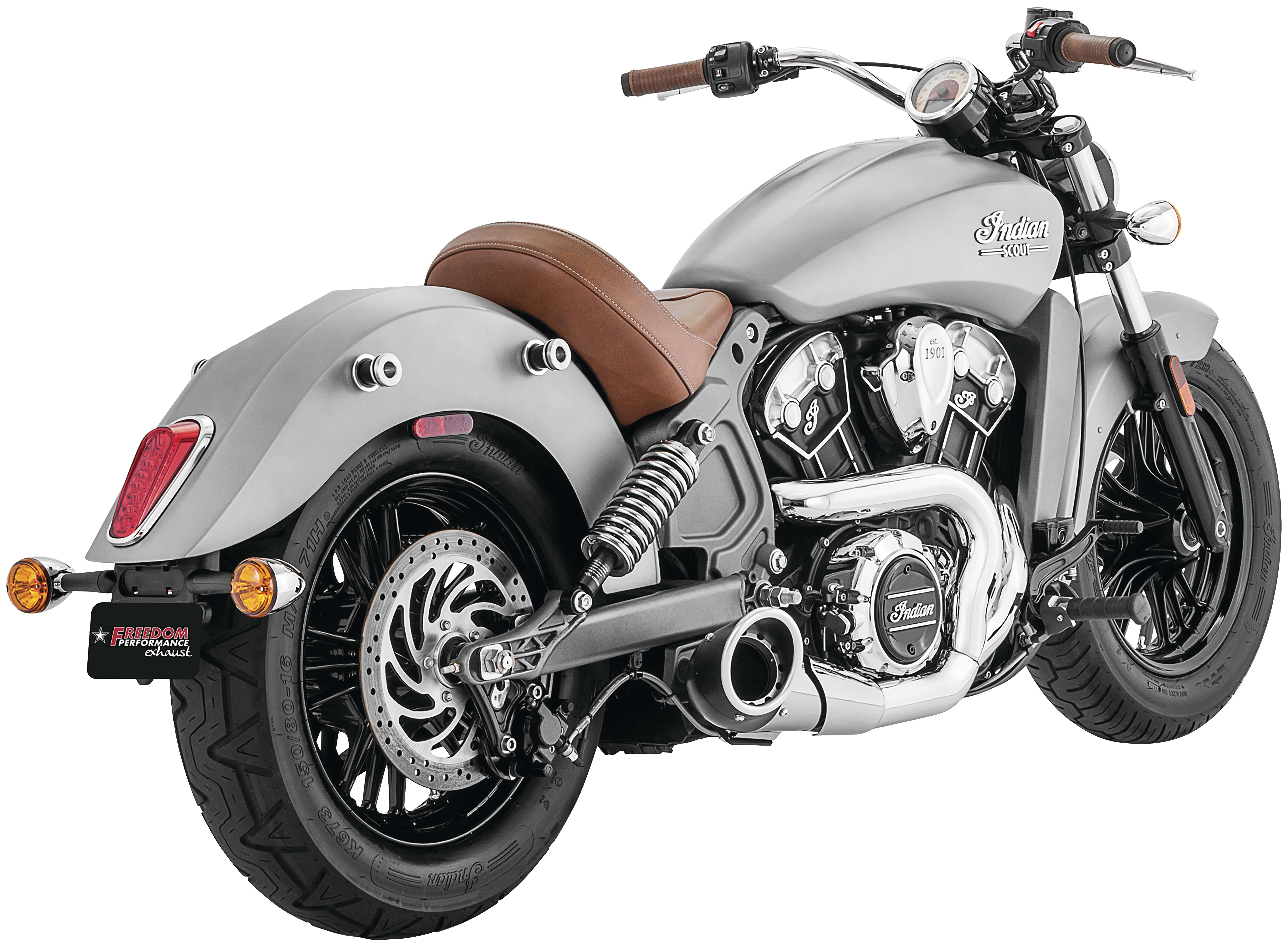 FortNine Freedom Performance Exhaust Turnout 2-into-1 Exhaust For Indian