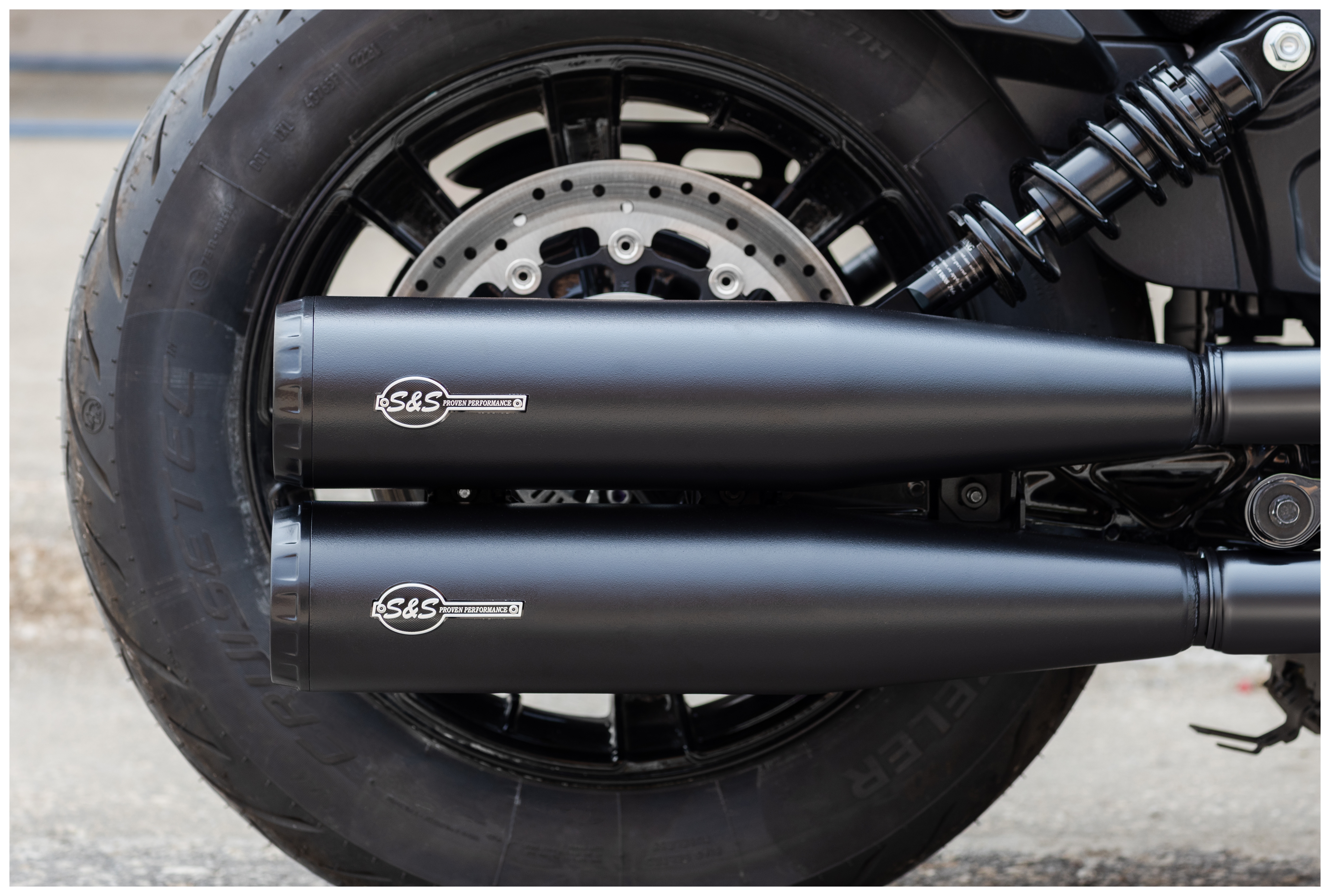 FortNine S&S Cycle Grand National Slip-On Mufflers For Indian Scout 2019-2024
