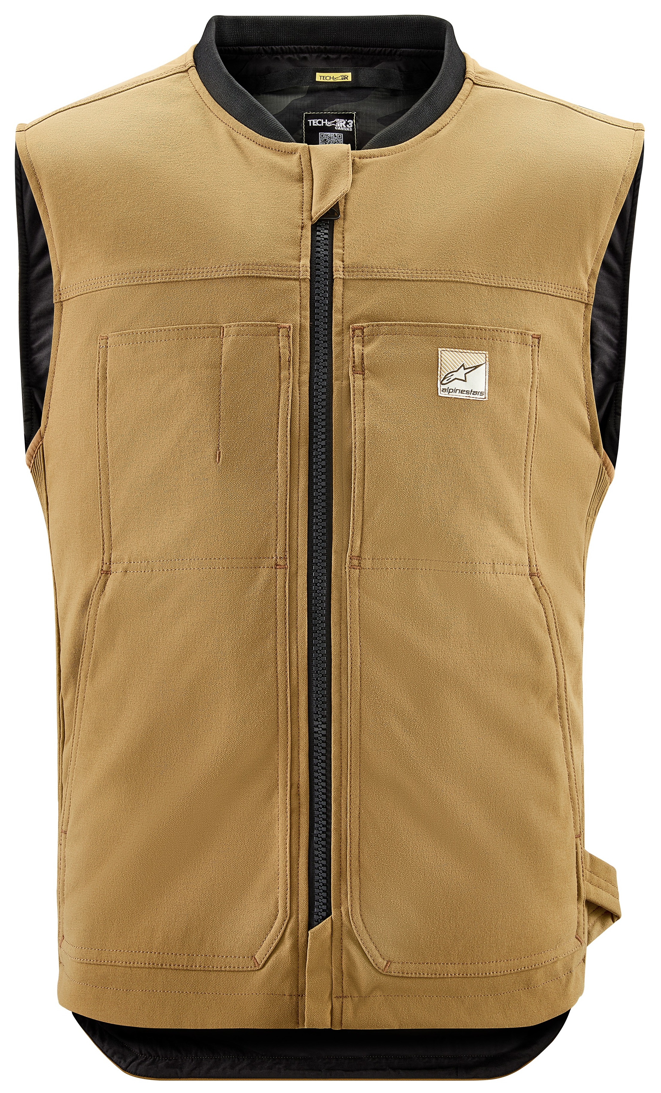 FortNine Alpinestars Tech-Air 3 Canvas Vest Airbag System Tan / XL [Open Box]