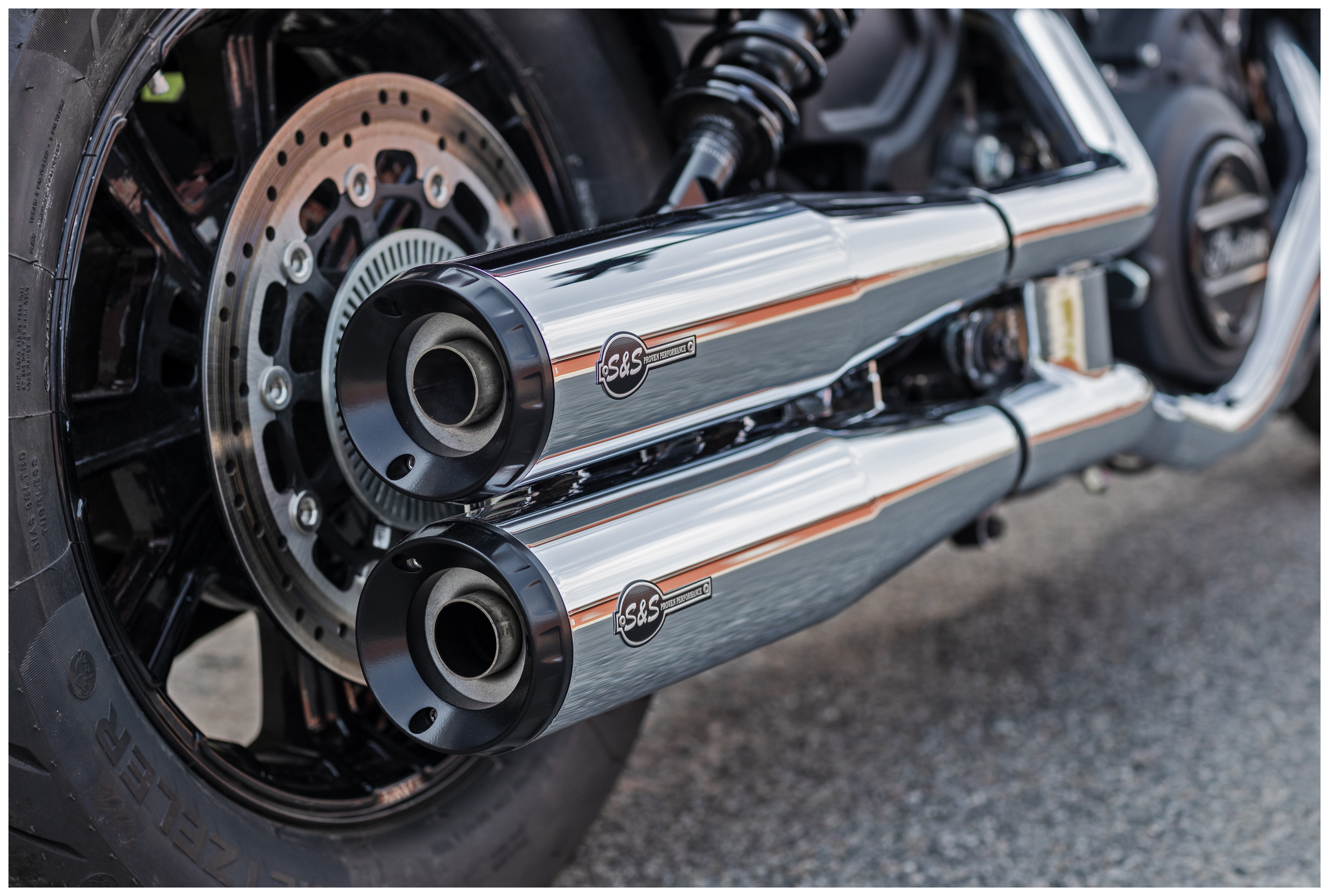 FortNine S&S Cycle Grand National Slip-On Race Mufflers For Indian Scout 2019-2024