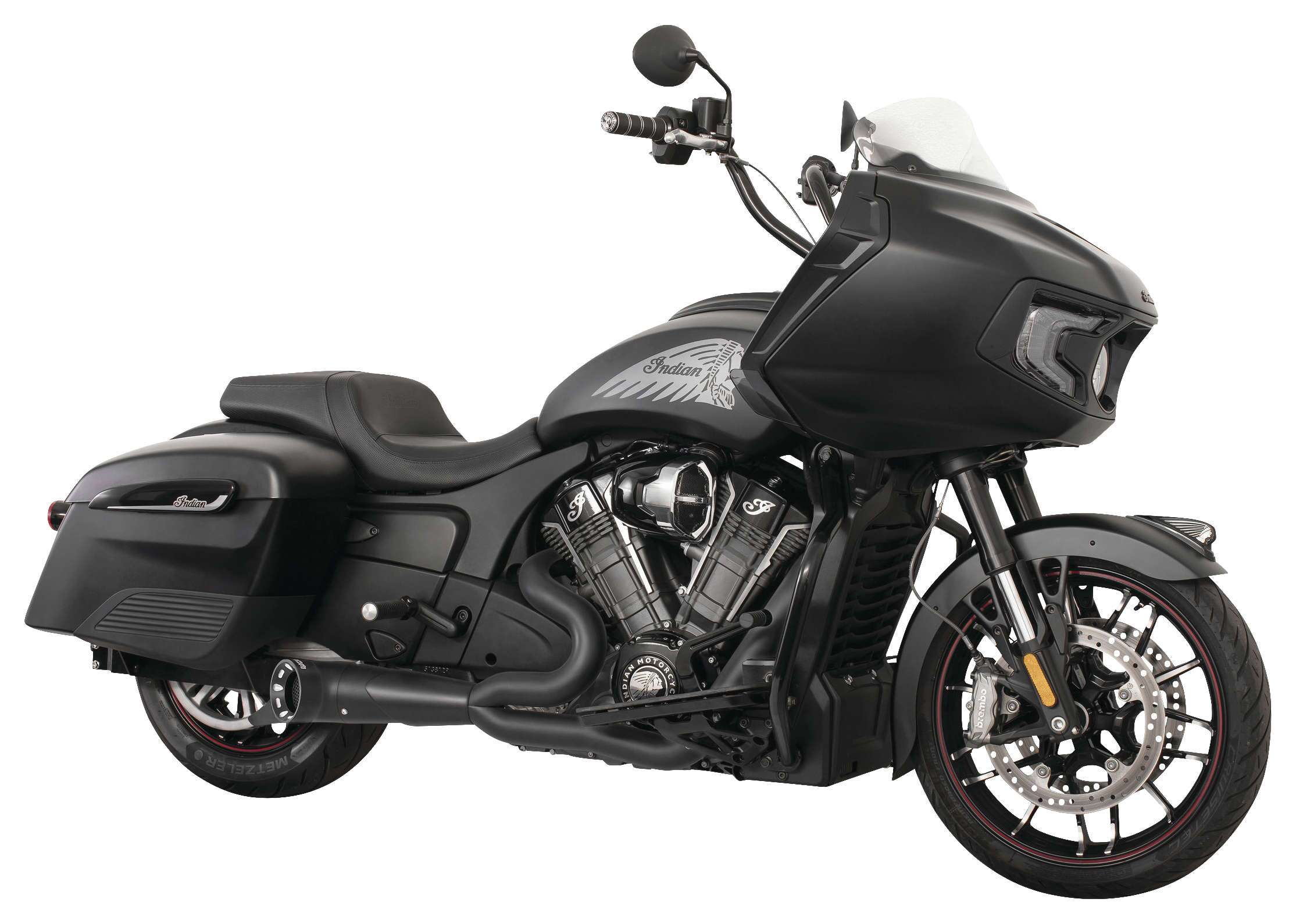 FortNine Freedom Performance Exhaust Turnout 2-into-1 Exhaust For Indian