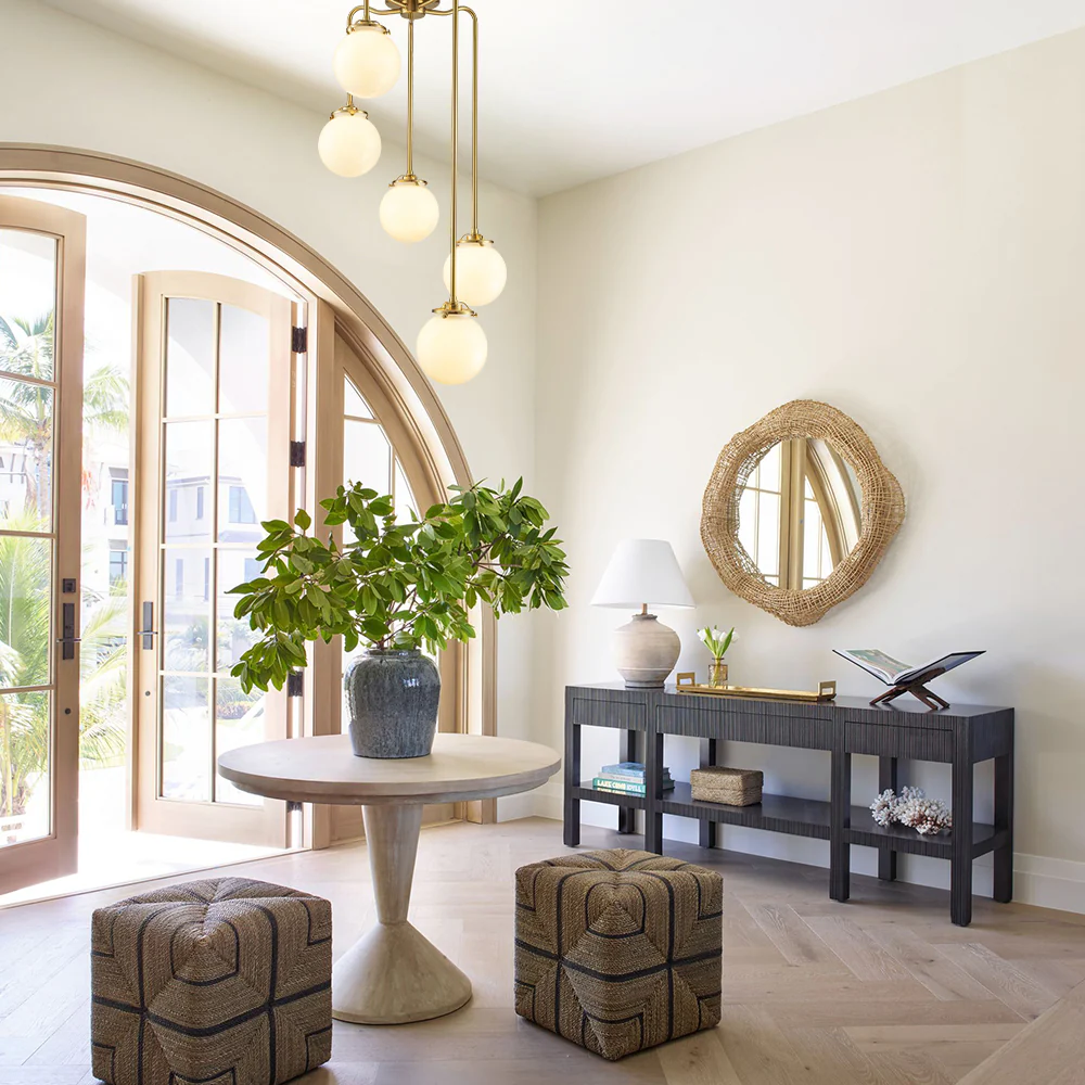 Velroa 5-Light Dimmable Milk Write Glass Transitional Bubble Chandelier (18)