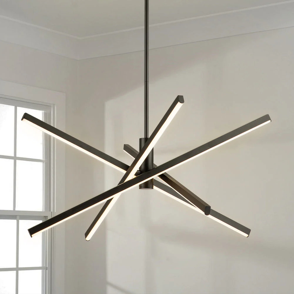 Nortivy 4-Light Dimmable LED Modern Contemporary Chandelier (26)